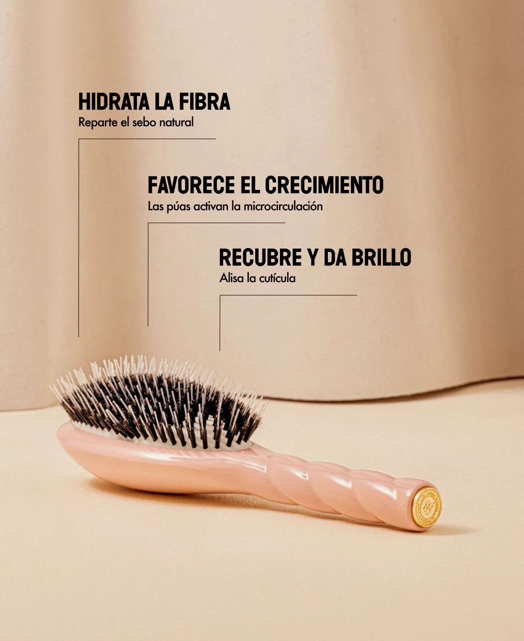 N.02 La Brosse Démêlante & Soin l'Indispensable Rose Poudré - Image 13