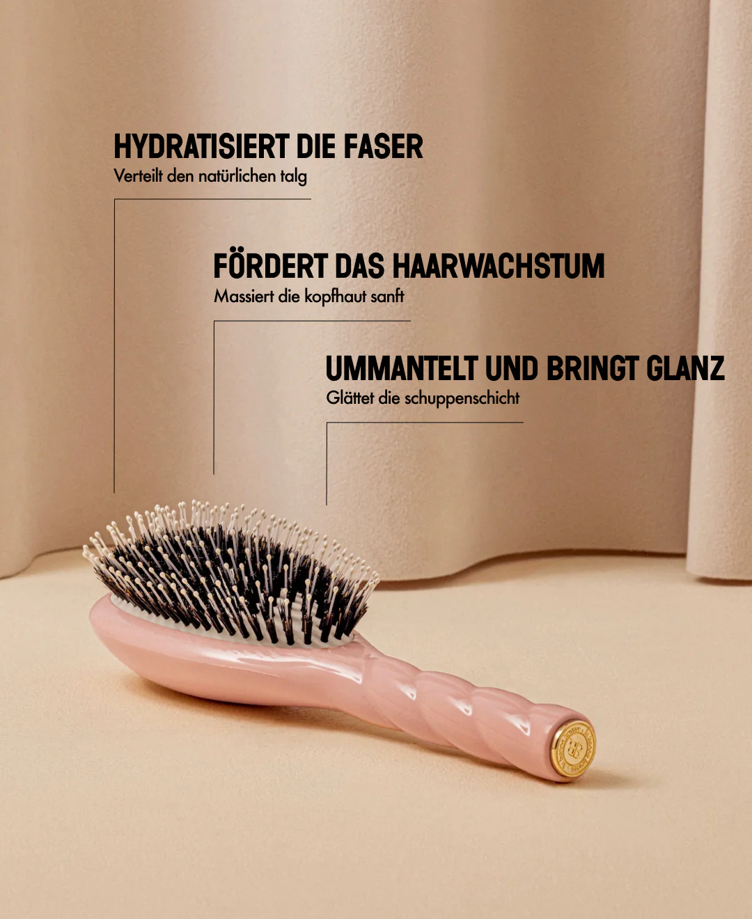 N.03 La Brosse Cuir Chevelu Sensible l'Indispensable Douceur Rose Poudré - Image 11