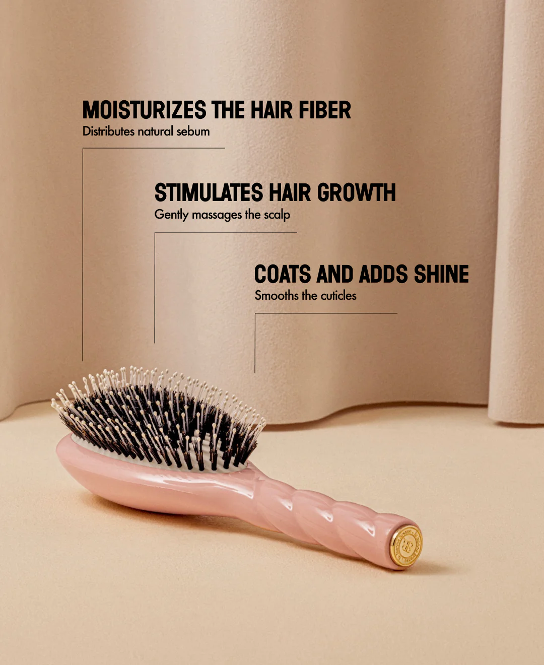 N.03 La Brosse Cuir Chevelu Sensible l'Indispensable Douceur Rose Poudré - Image 12