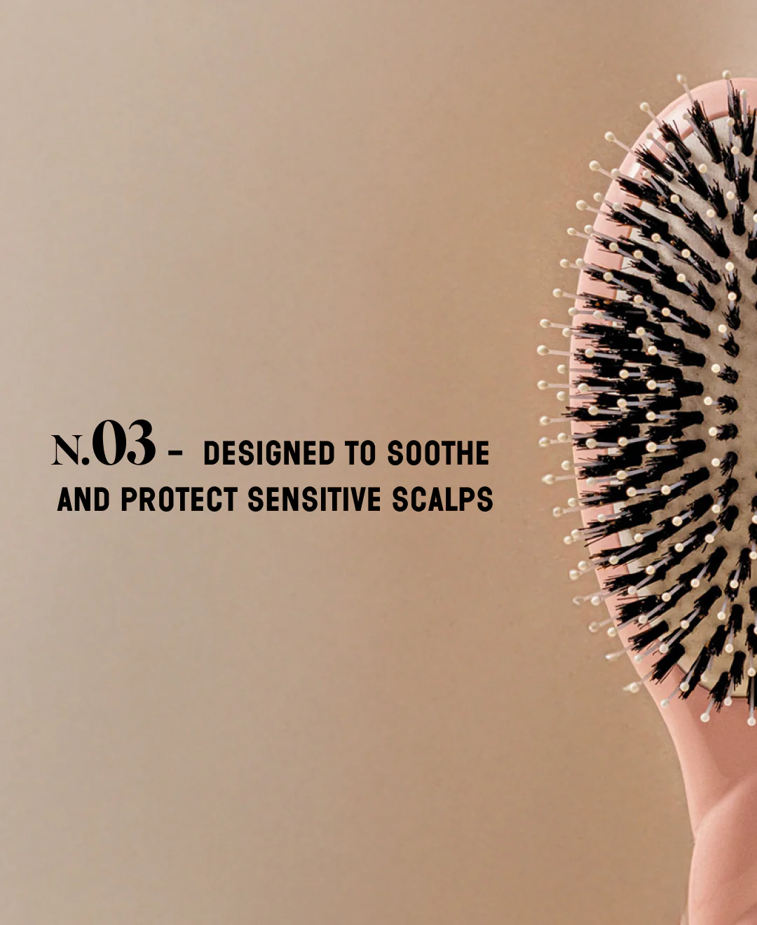 N.03 La Brosse Cuir Chevelu Sensible l'Indispensable Douceur Rose Poudré - Image 7