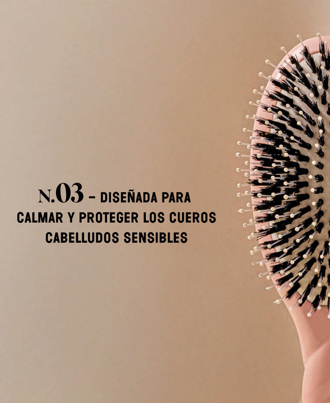 N.03 La Brosse Cuir Chevelu Sensible l'Indispensable Douceur Rose Poudré - Image 8