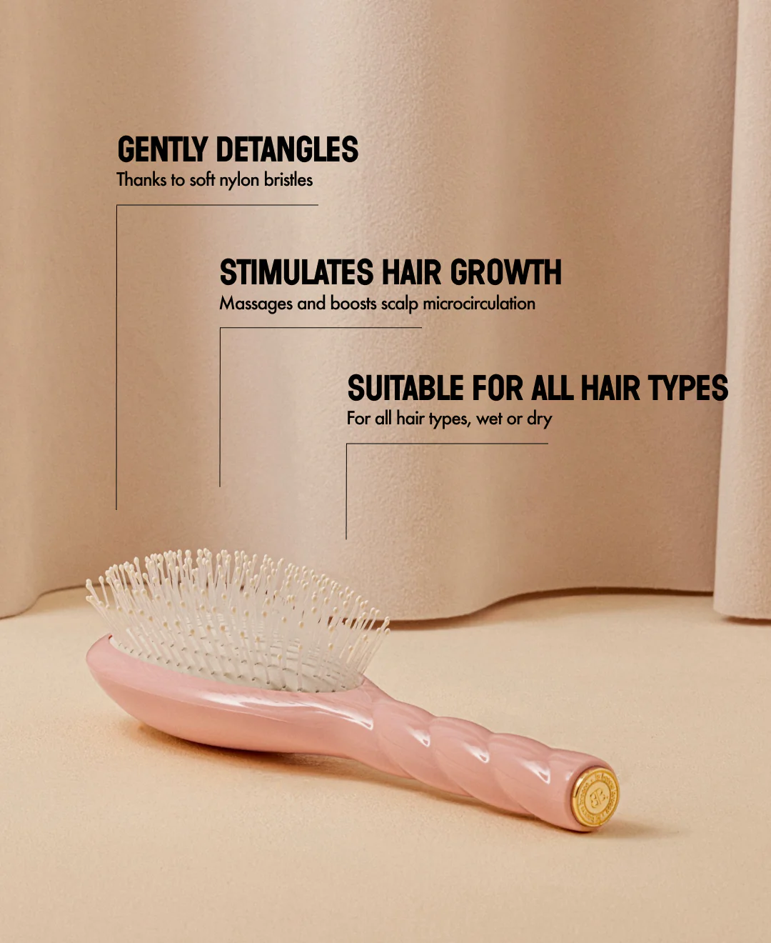 N.04 La Brosse Démêlante & Massante La Miracle Rose Poudré - Image 12