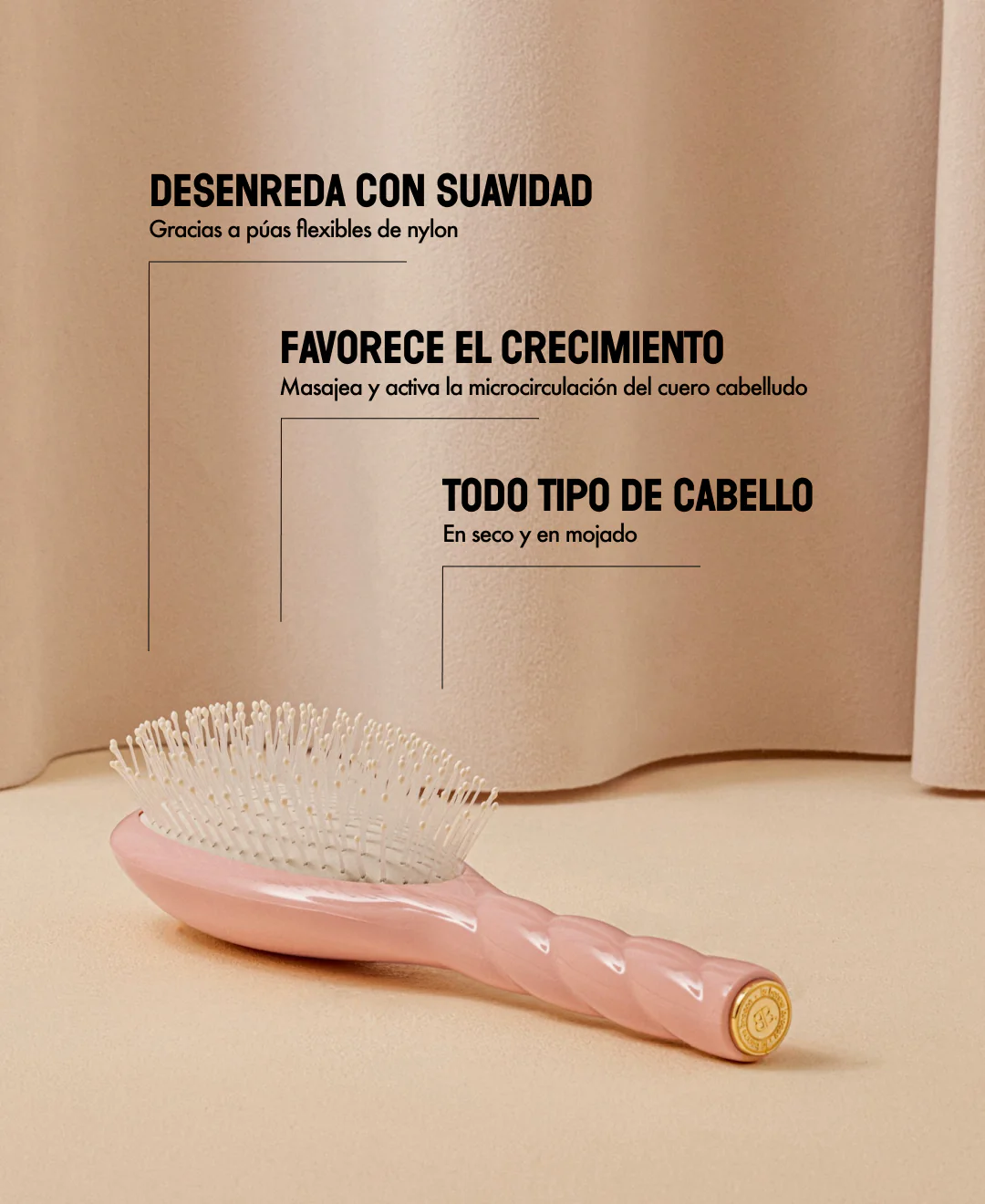 N.04 La Brosse Démêlante & Massante La Miracle Rose Poudré - Image 13