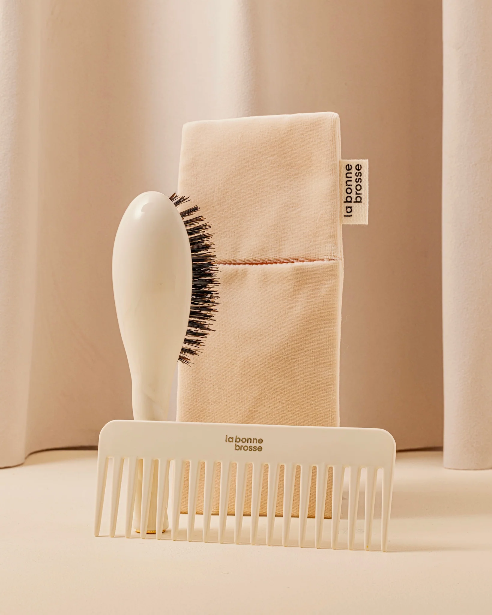 La Pochette "Petite Brosse" Blanc Crème - Image 3