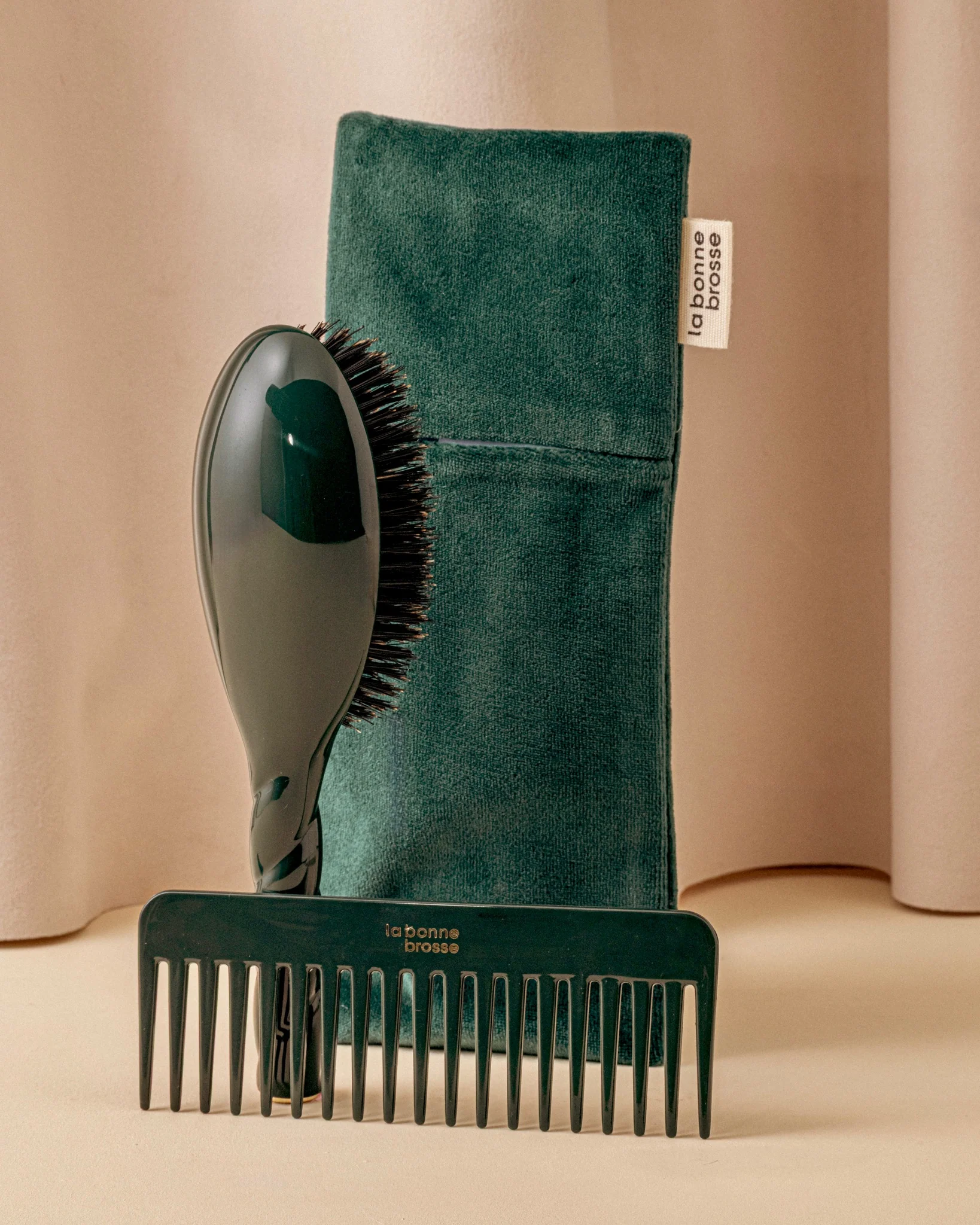 La Pochette "Grande Brosse" Vert Émeraude - Image 3
