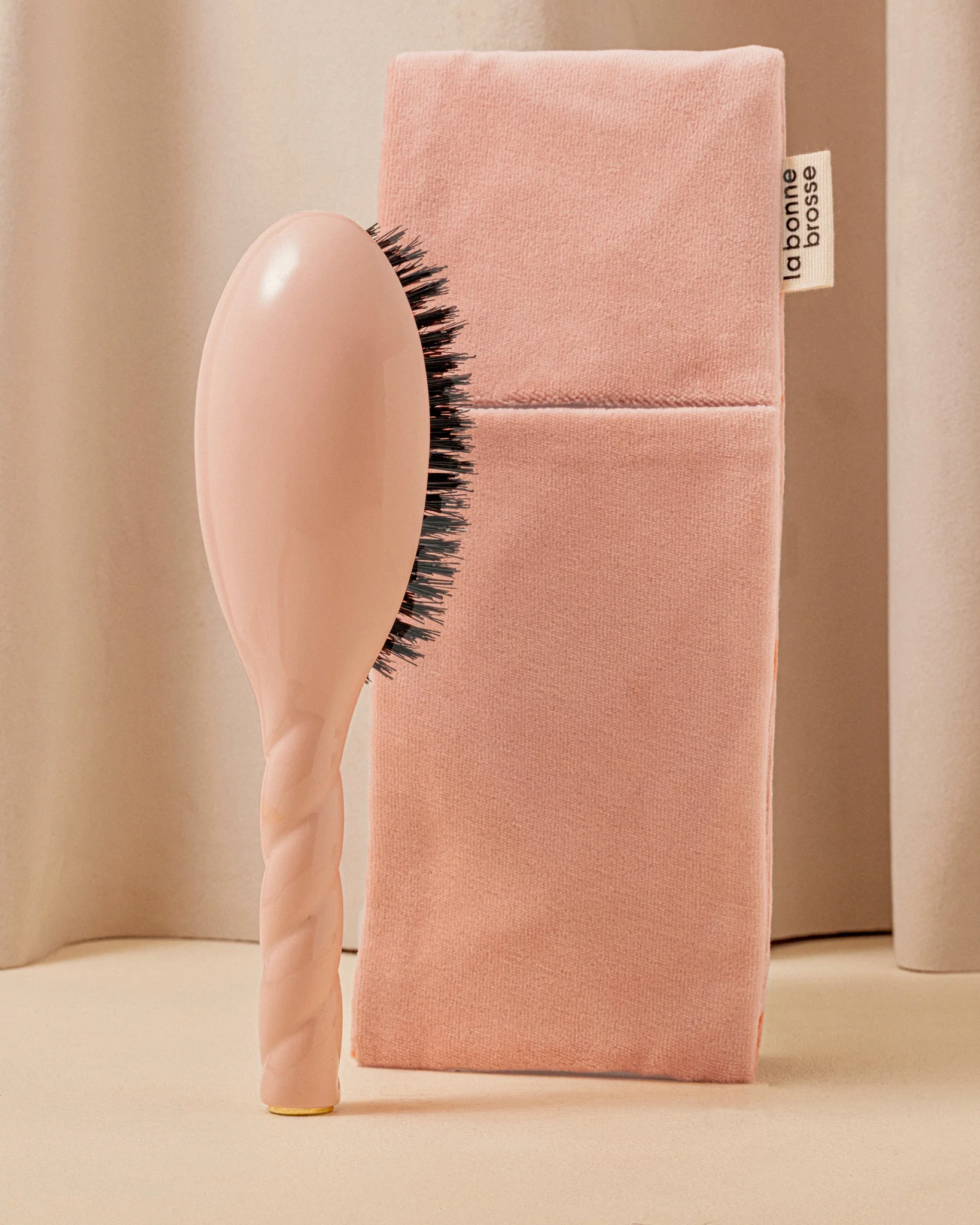 La Pochette "Grande Brosse" Rose Poudré - Image 2