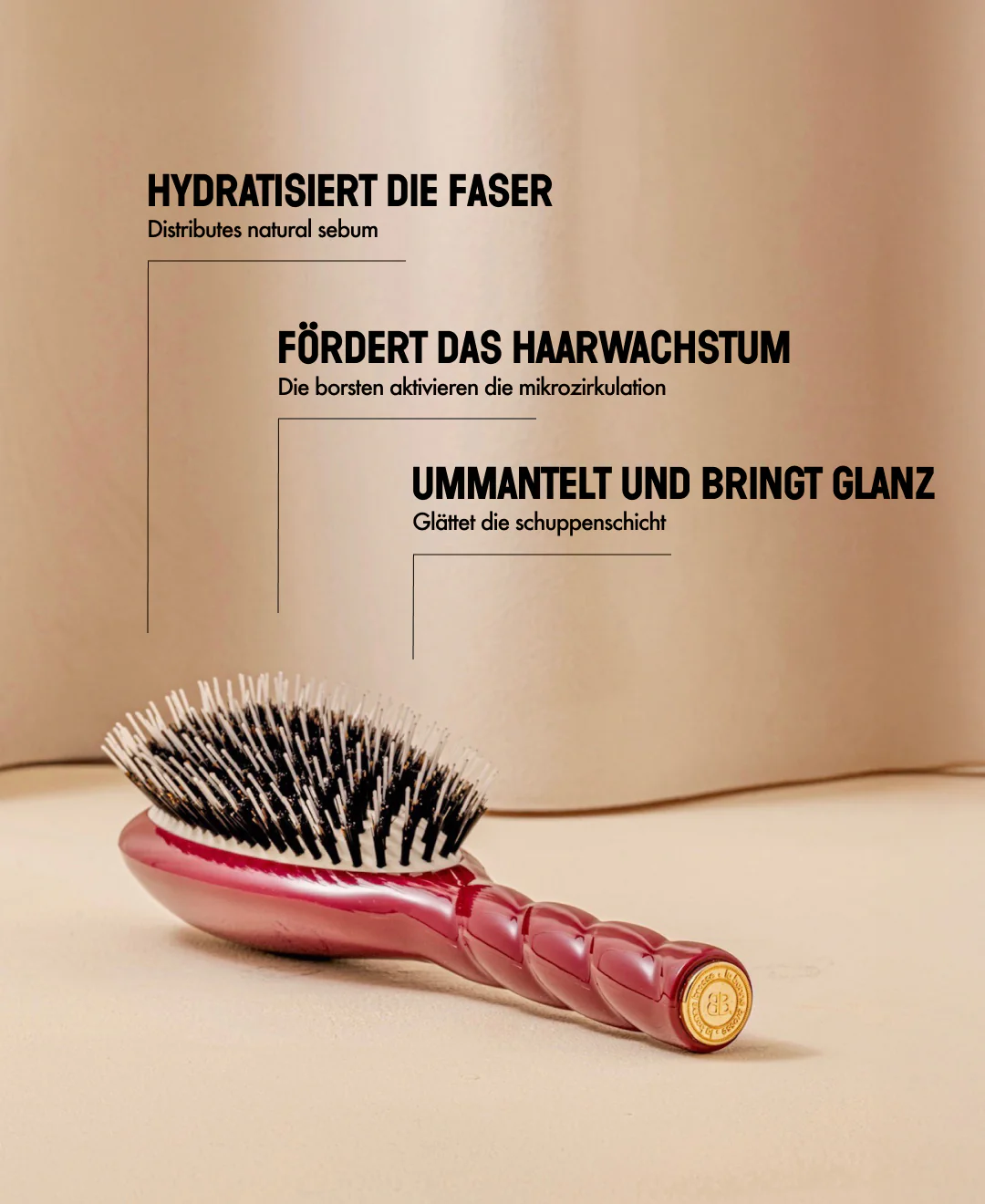 N.02 La Brosse Démêlante & Soin l'Indispensable Rouge Cerise - Image 12
