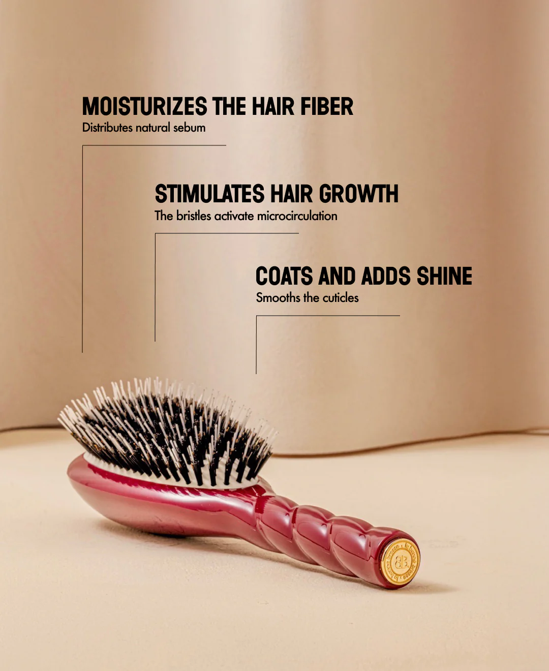 N.02 La Brosse Démêlante & Soin l'Indispensable Rouge Cerise - Image 13