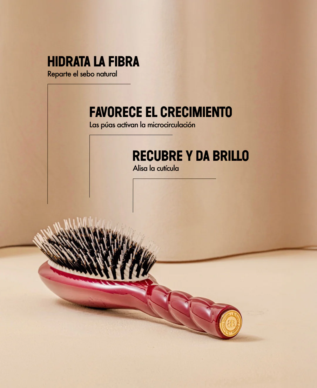 N.02 La Brosse Démêlante & Soin l'Indispensable Rouge Cerise - Image 14