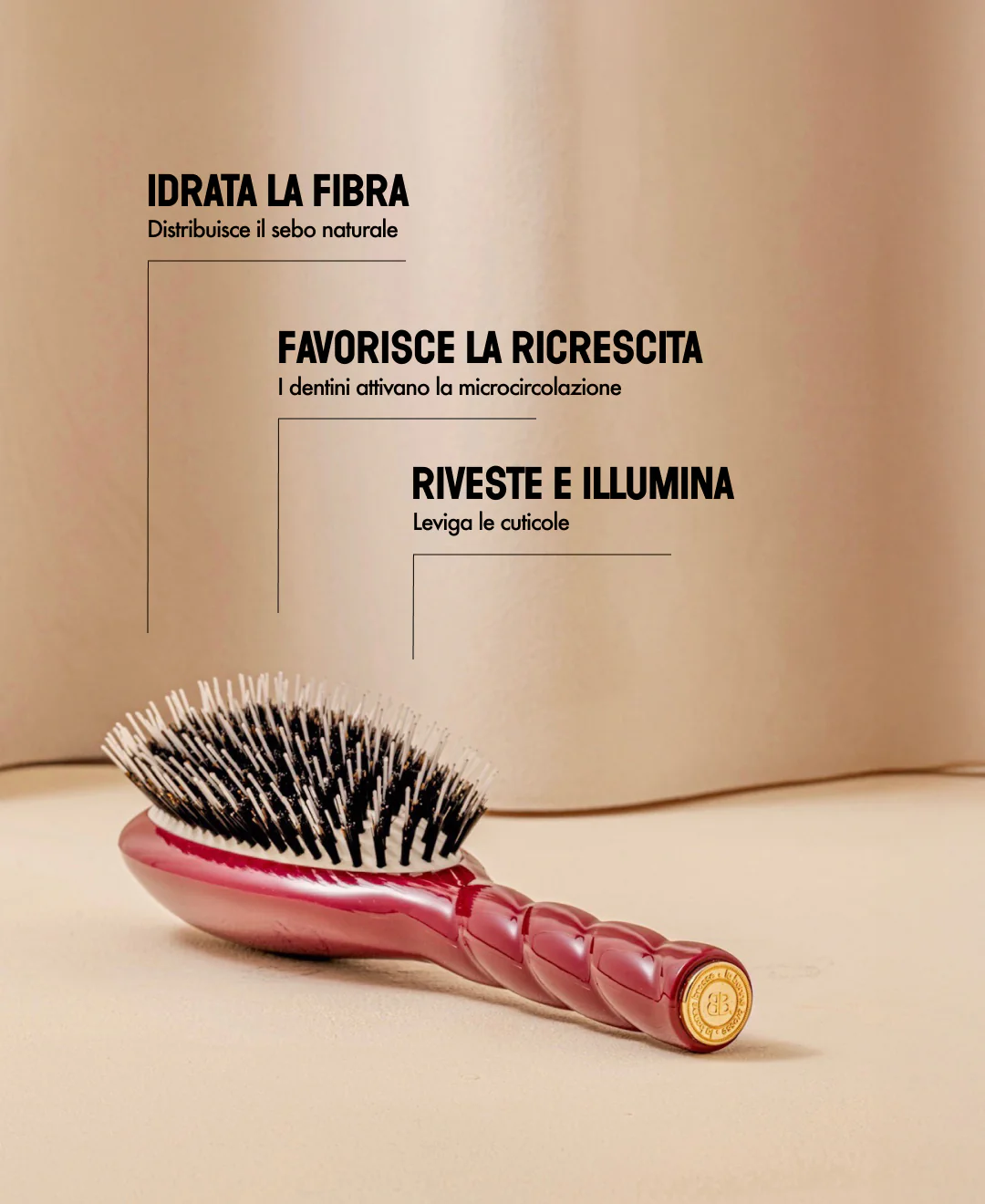 N.02 La Brosse Démêlante & Soin l'Indispensable Rouge Cerise - Image 16