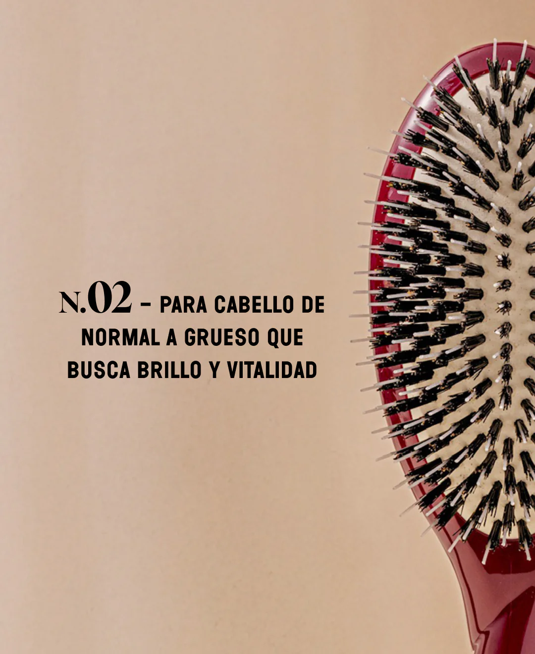 N.02 La Brosse Démêlante & Soin l'Indispensable Rouge Cerise - Image 7