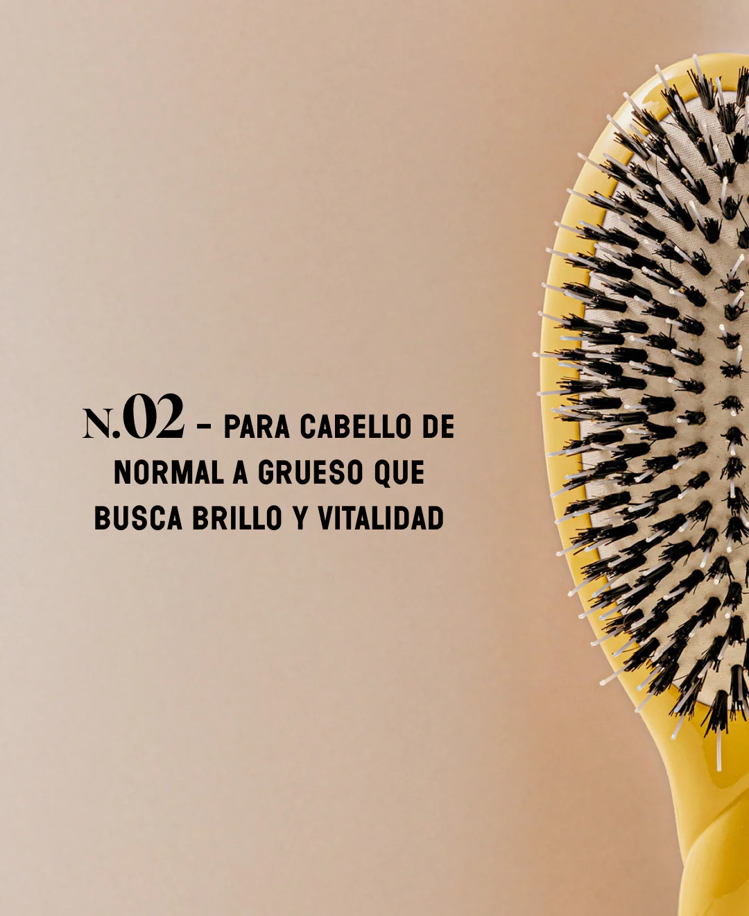 N.02 La Brosse Démêlante & Soin l'Indispensable Jaune Safran - Image 9