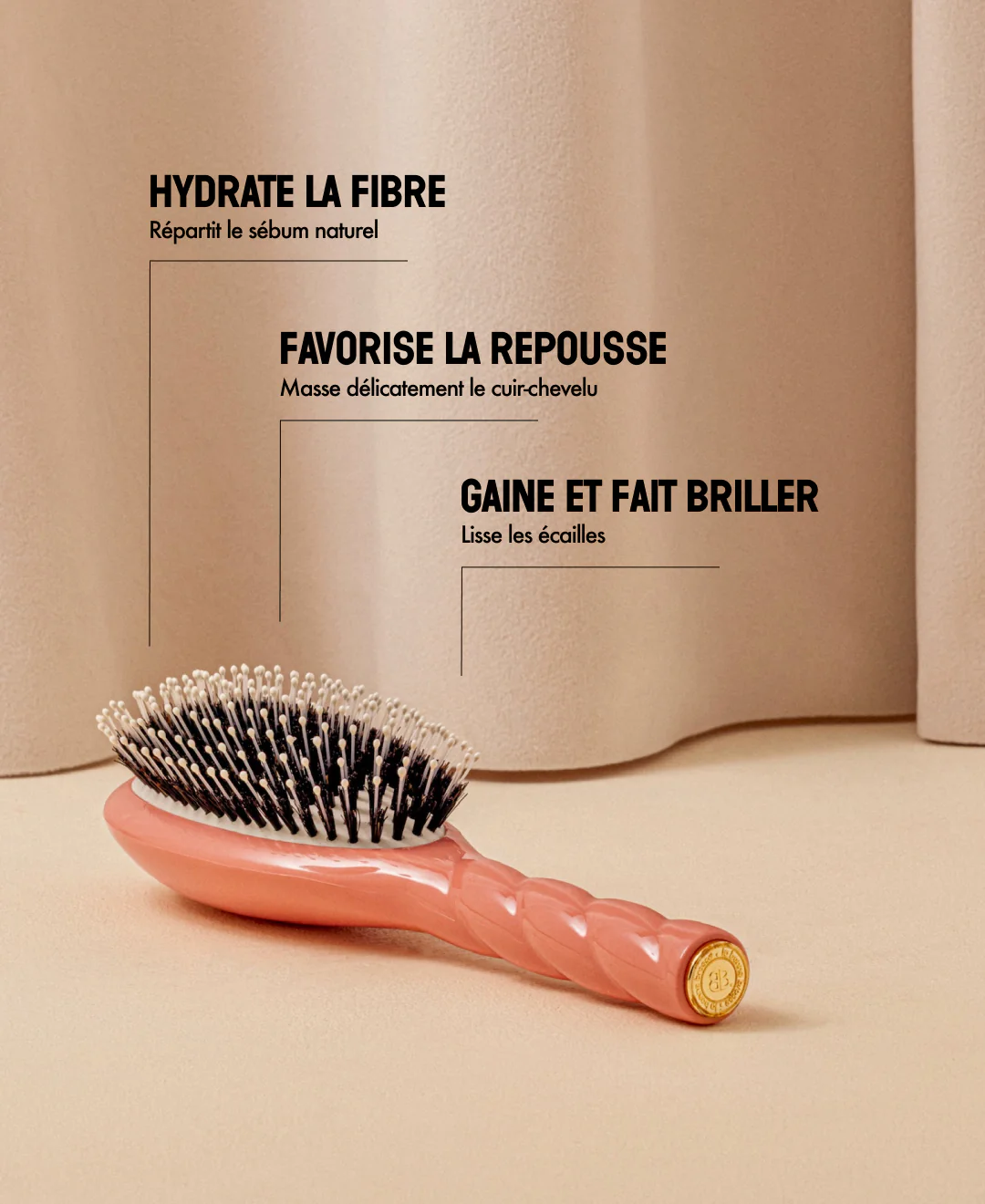 N.03 La Brosse Cuir Chevelu Sensible l'Indispensable Douceur Corail - Image 15
