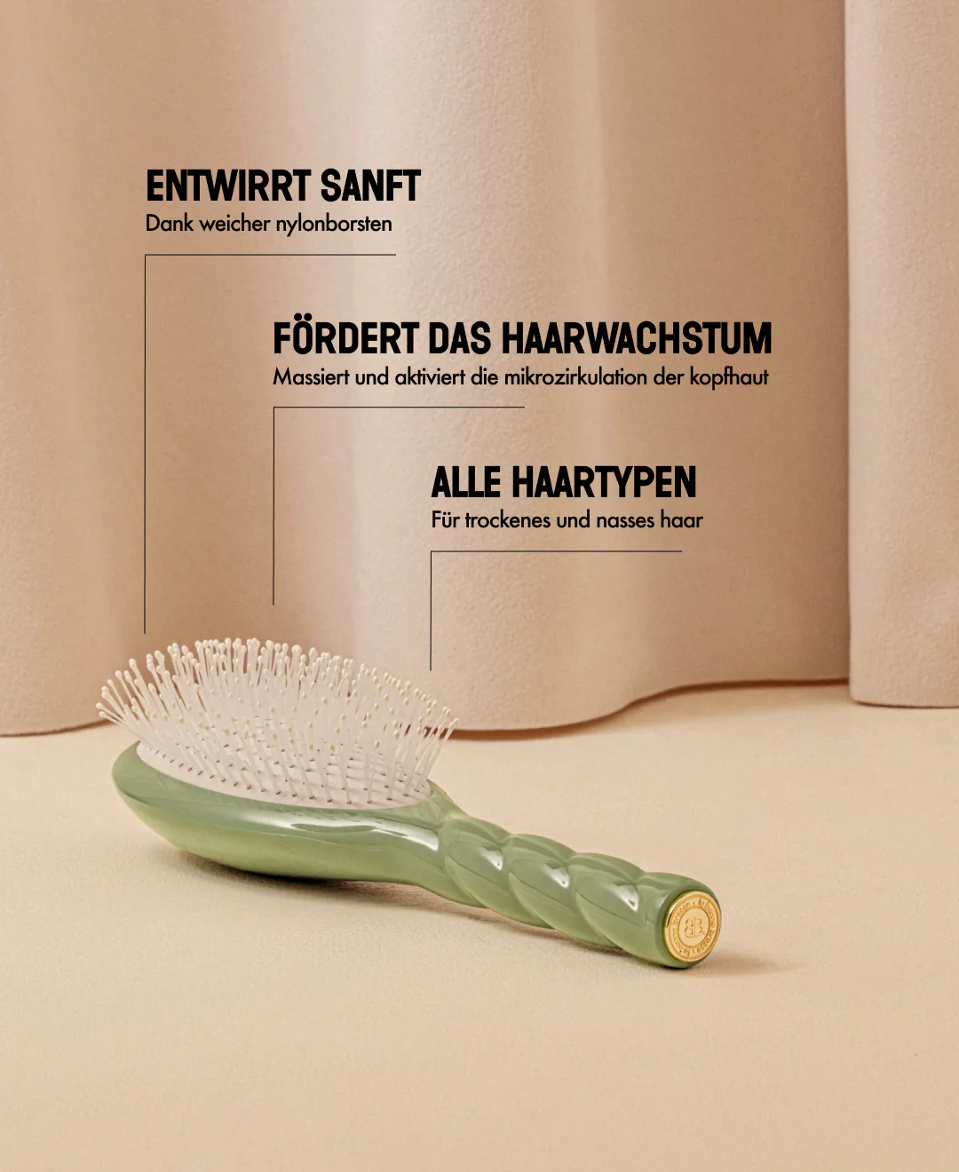 N.04 La Brosse Démêlante & Massante La Miracle Vert Amande - Image 11