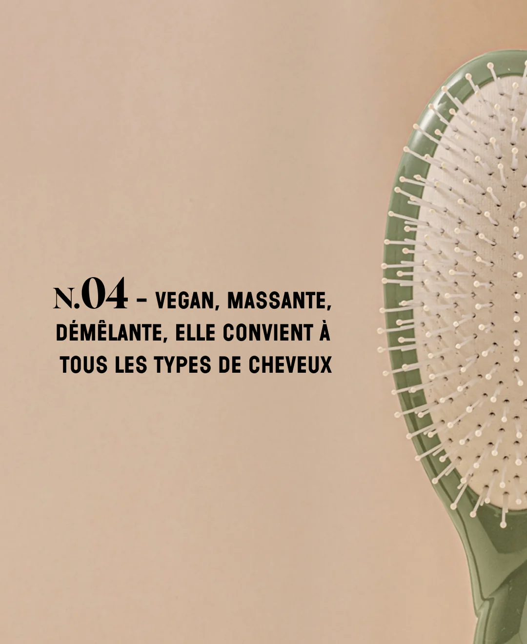 N.04 La Brosse Démêlante & Massante La Miracle Vert Amande - Image 9