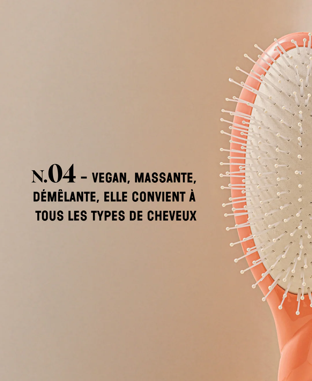N.04 La Brosse Démêlante & Massante La Miracle Corail - Image 10