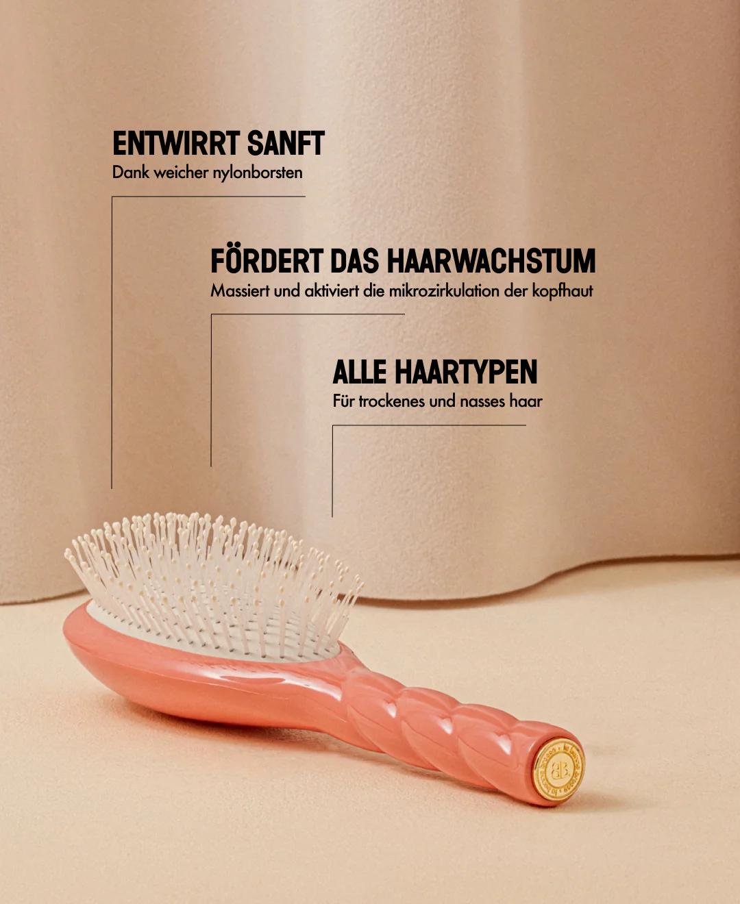 N.04 La Brosse Démêlante & Massante La Miracle Corail - Image 12