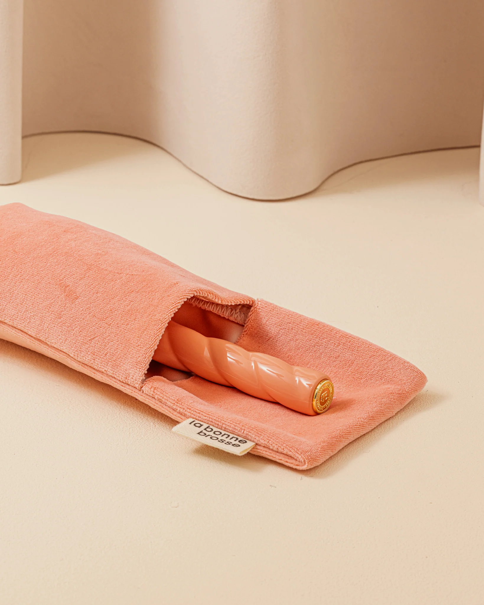 La Pochette "Grande Brosse" Corail - Image 3